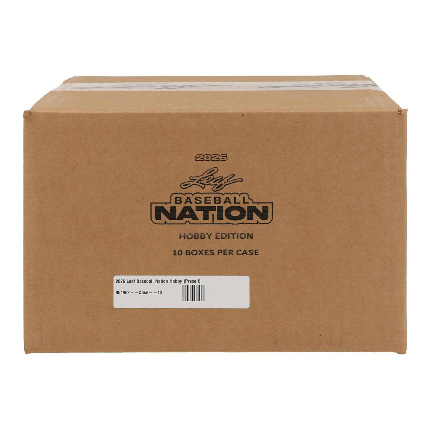 2026 Leaf Baseball Nation Hobby 10-Box Case