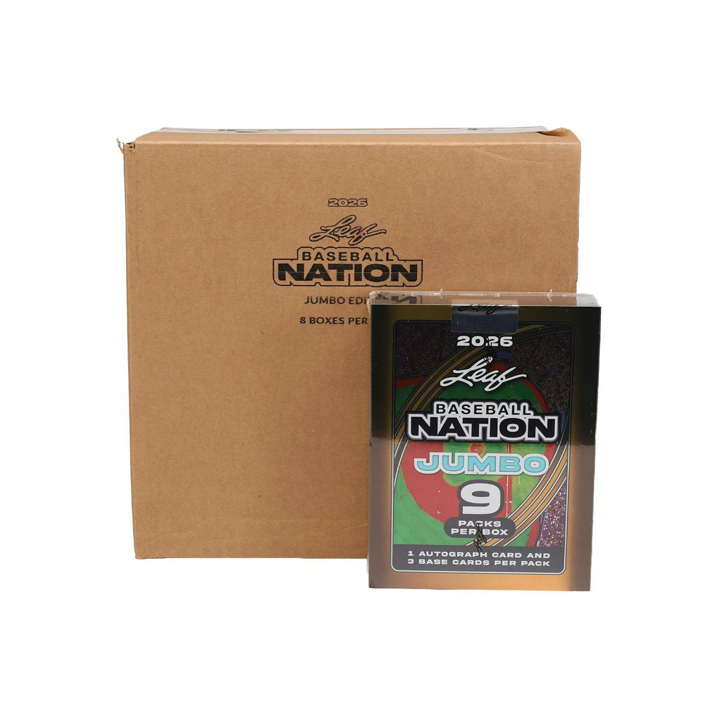2026 Leaf Baseball Nation Hobby Jumbo 8-Box Case