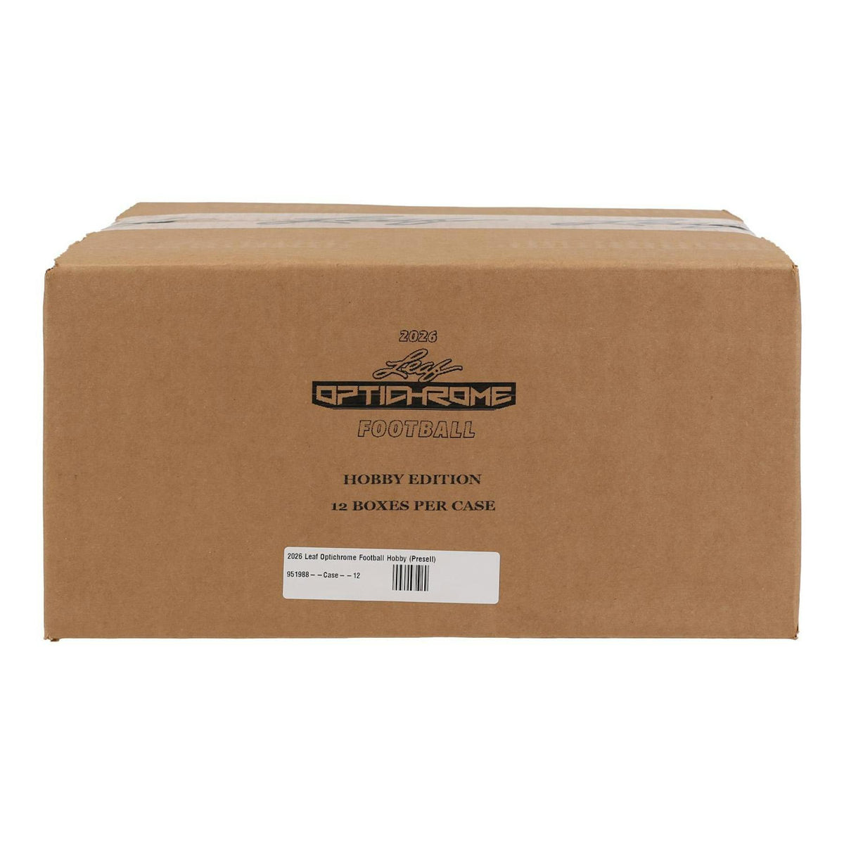 2026 Leaf Optichrome Football Hobby 12-Box Case
