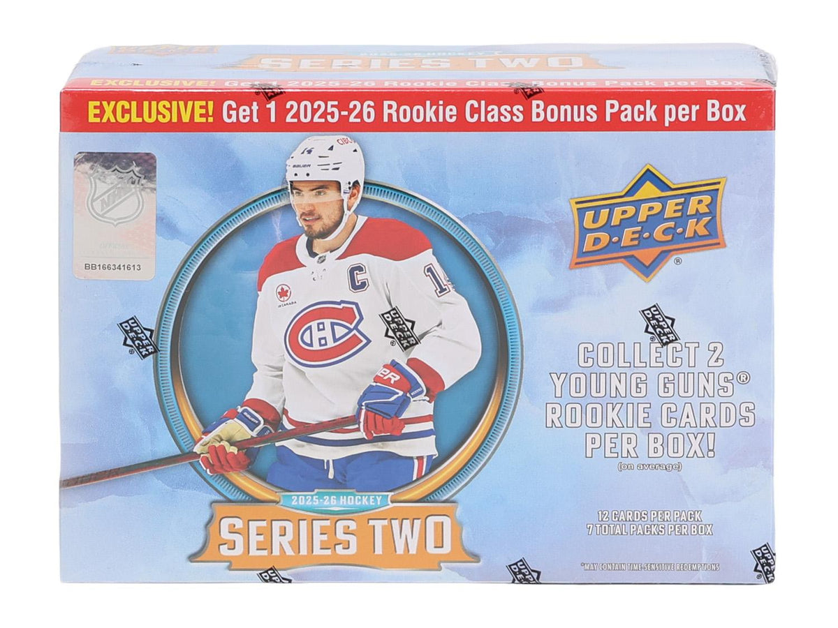 2025/26 Upper Deck Series 2 Hockey Mega Box (Rookie Class Bonus Pack!)