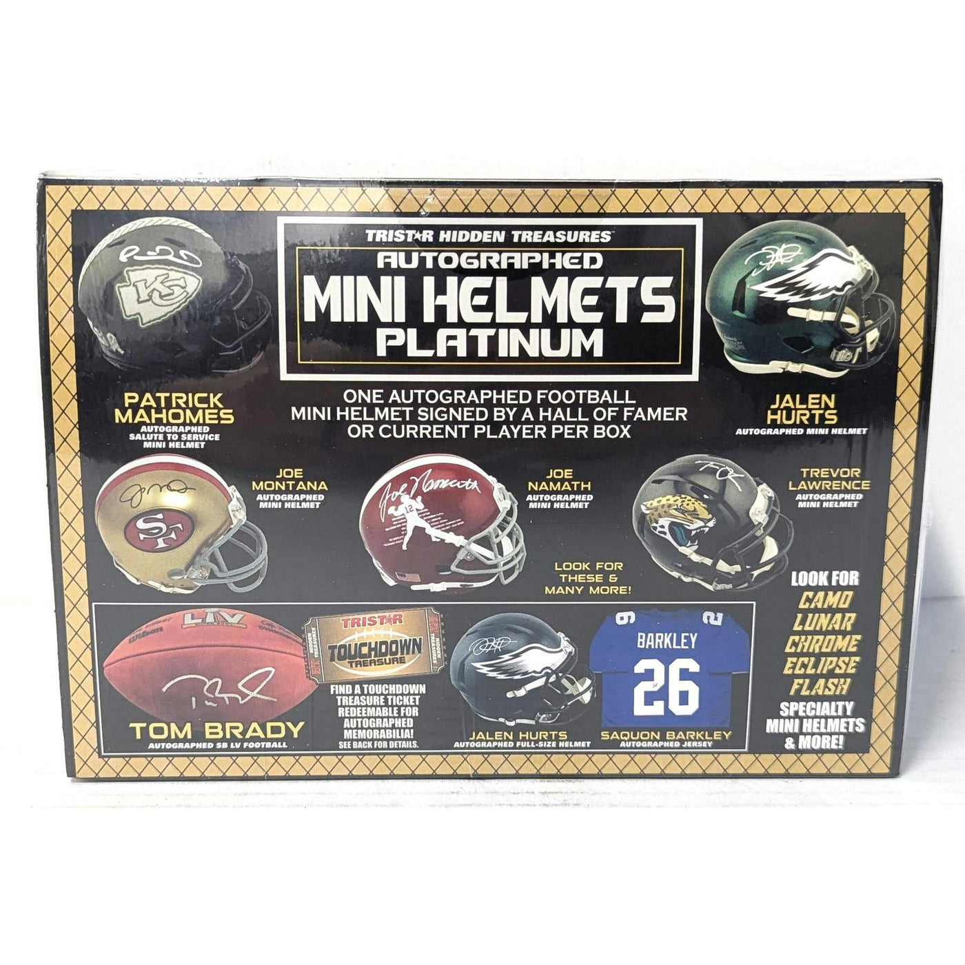 2023 TriStar Hidden Treasures Autographed Football Mini Helmet Platinum Edition Hobby Box (Reed Buy)