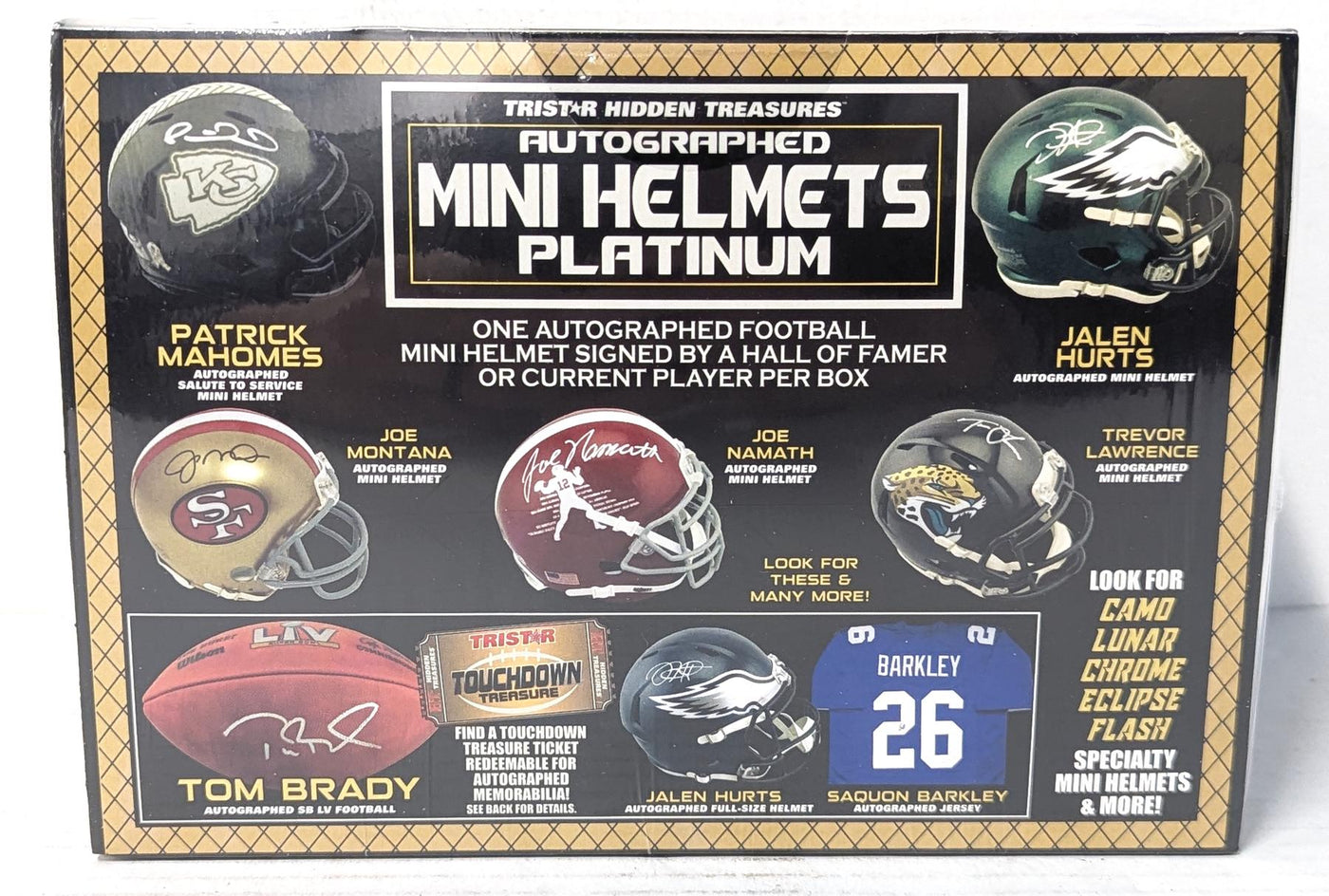 2023 TriStar Hidden Treasures Autographed Football Mini Helmet Platinum Edition Hobby Box (Reed Buy)