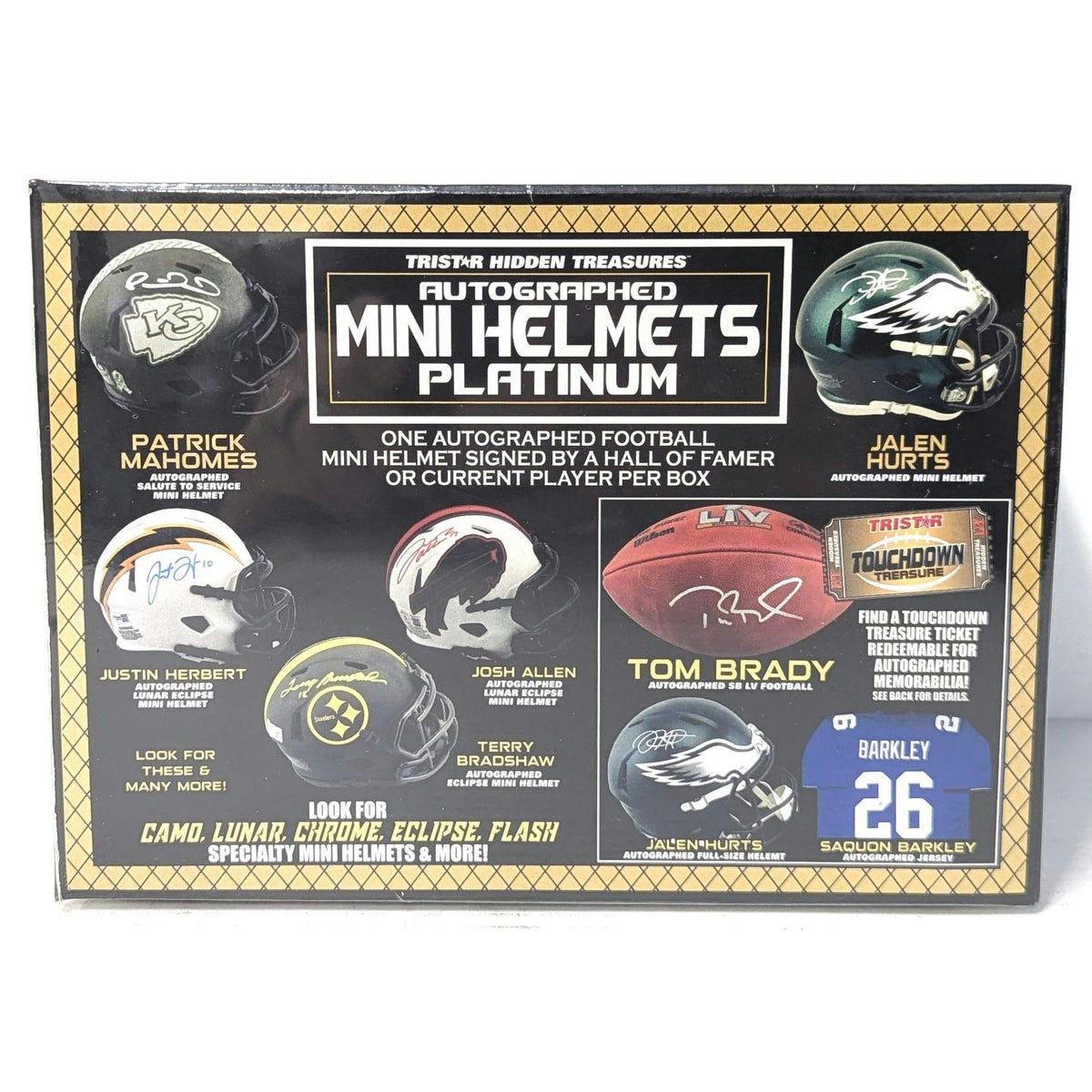 2023 TriStar Hidden Treasures Autographed Football Mini Helmet Platinum Edition Hobby Box (Reed Buy)