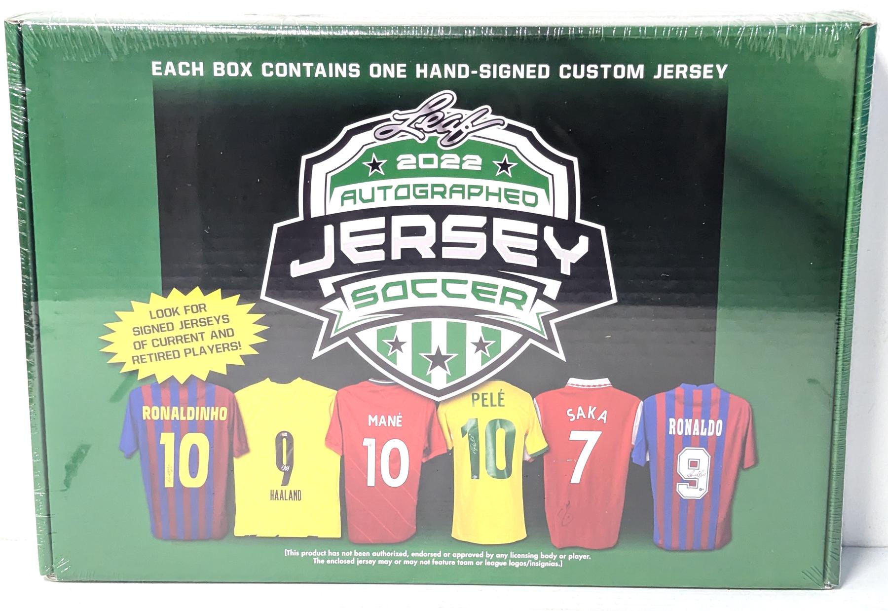 2022 Leaf Autographed Jersey Soccer Hobby Box (Reed Buy)