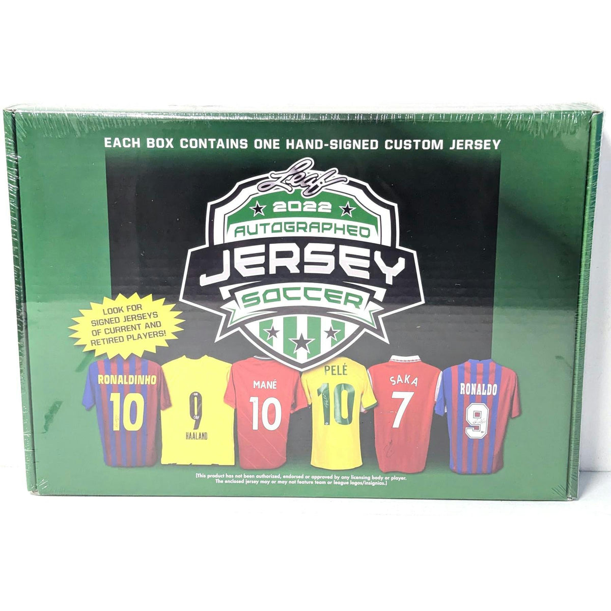 2022 Leaf Autographed Jersey Soccer Hobby Box (Reed Buy)