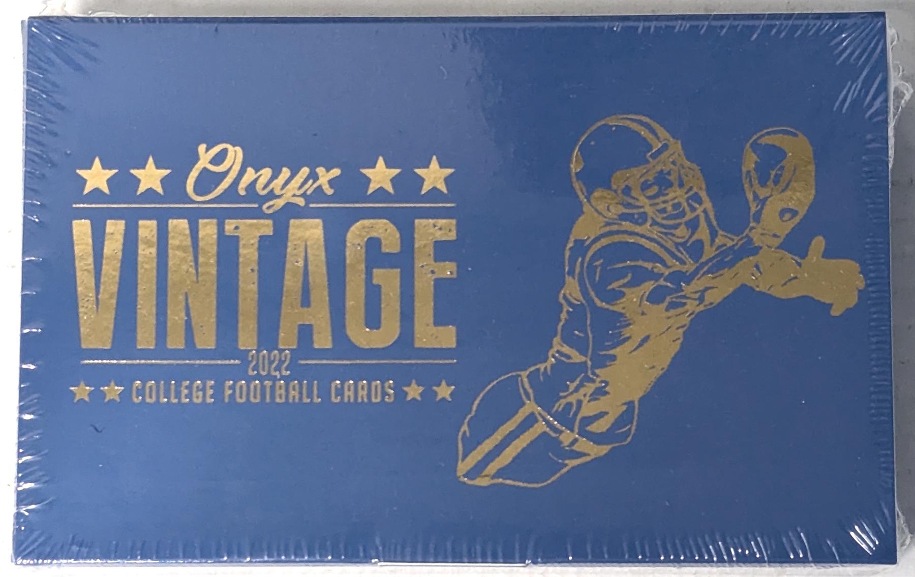 2022 Onyx Vintage College Football Hobby Box (Reed Buy)