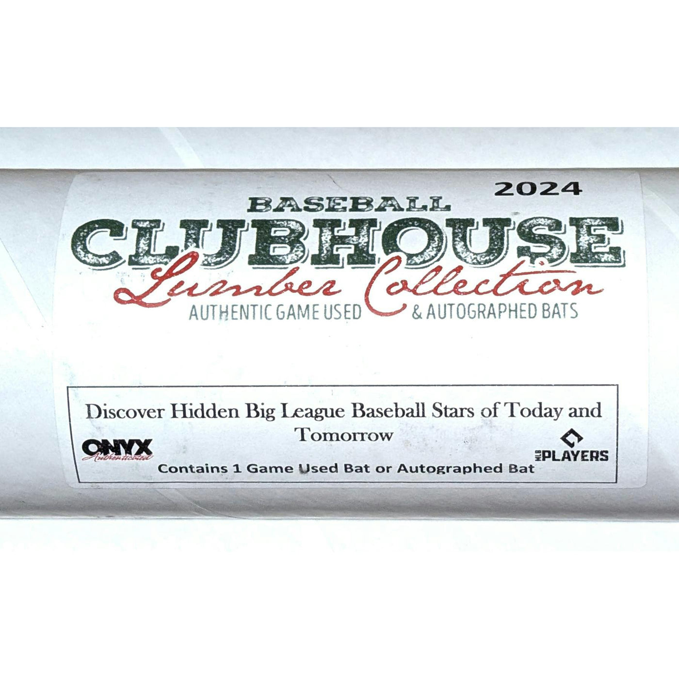 2024 Onyx Baseball Clubhouse Lumber Collection Game Used & Autographed Baseball Bat (Reed Buy)