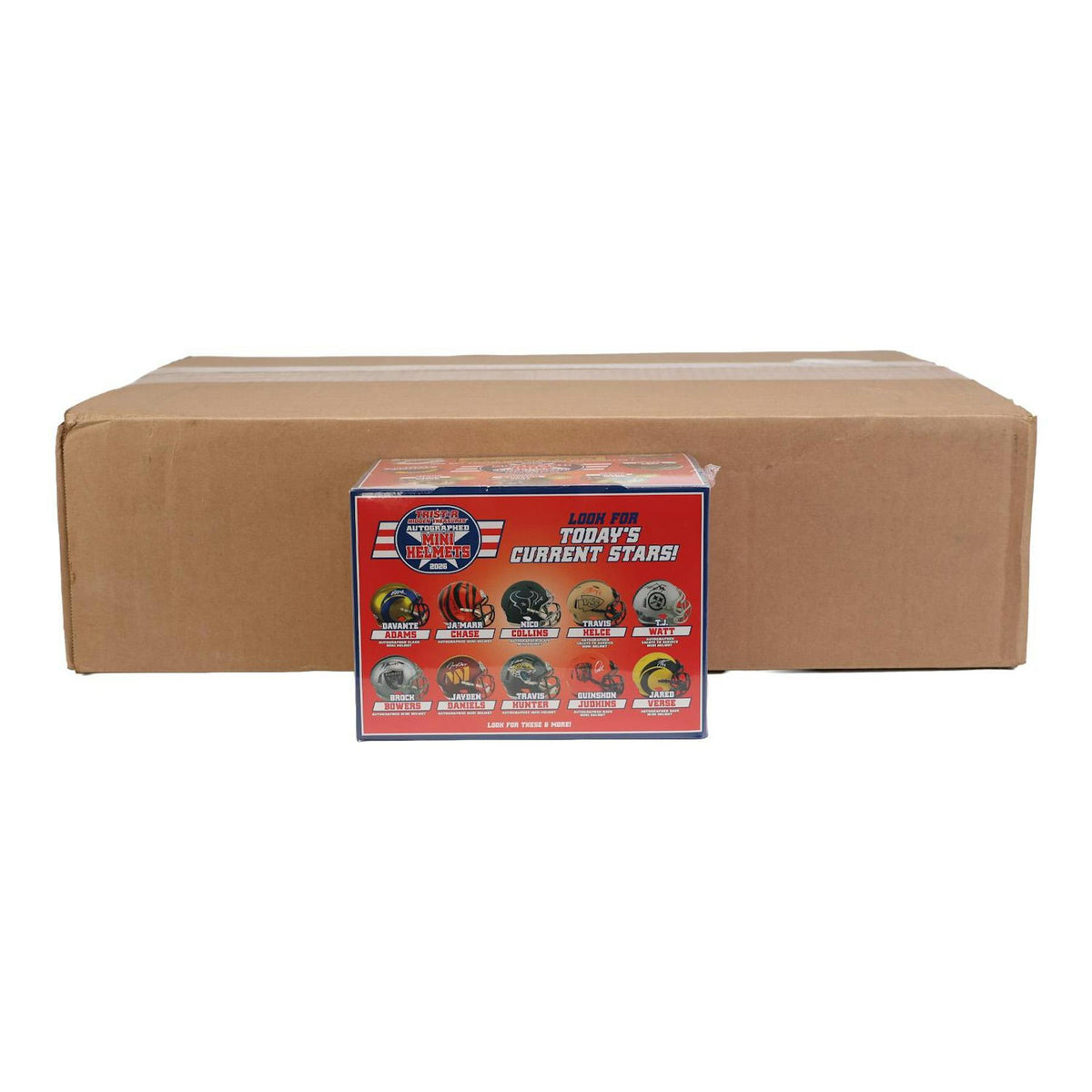 2026 Tristar Hidden Treasures Autographed Football Mini Helmet Hobby 8-Box Case