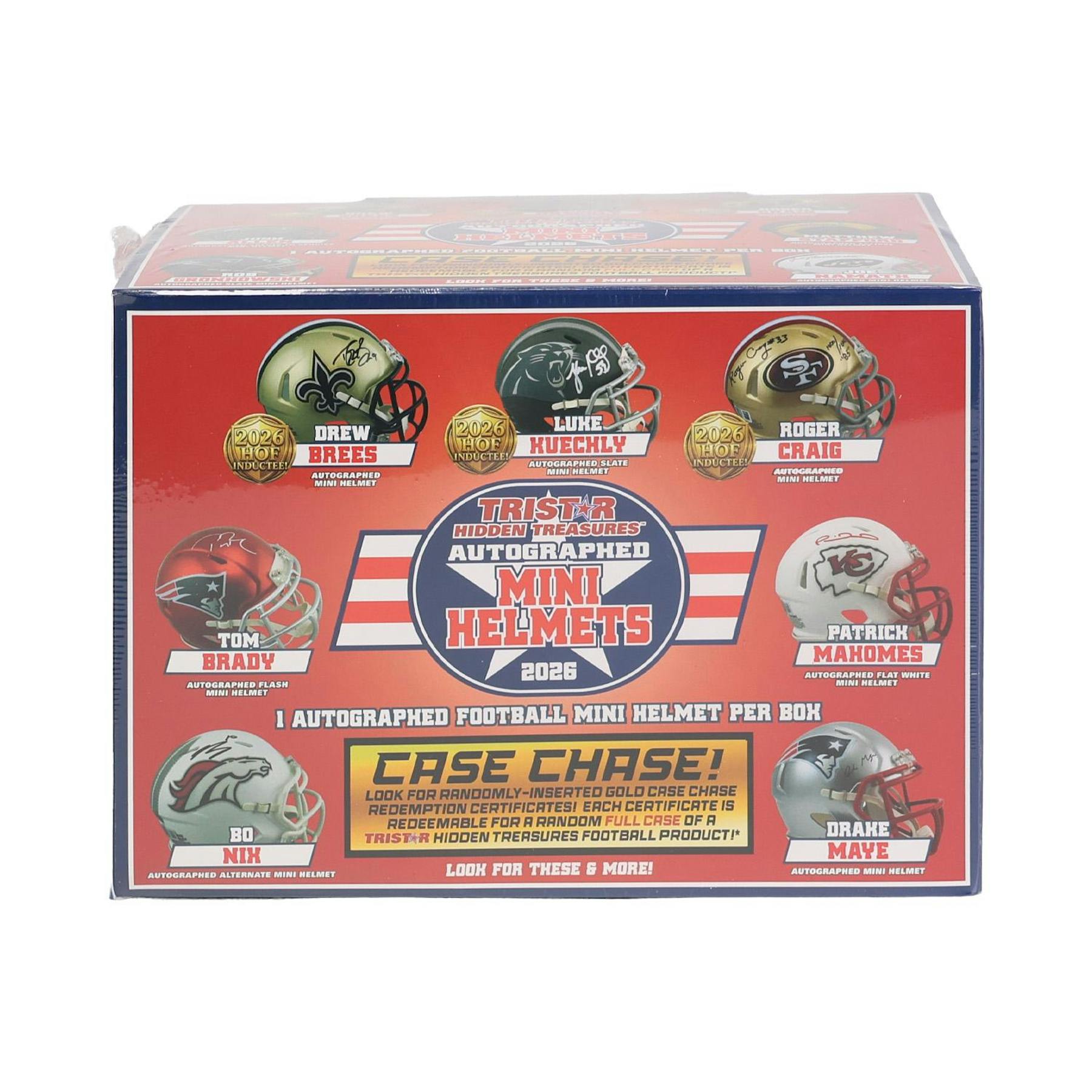 2026 Tristar Hidden Treasures Autographed Football Mini Helmet Hobby Box