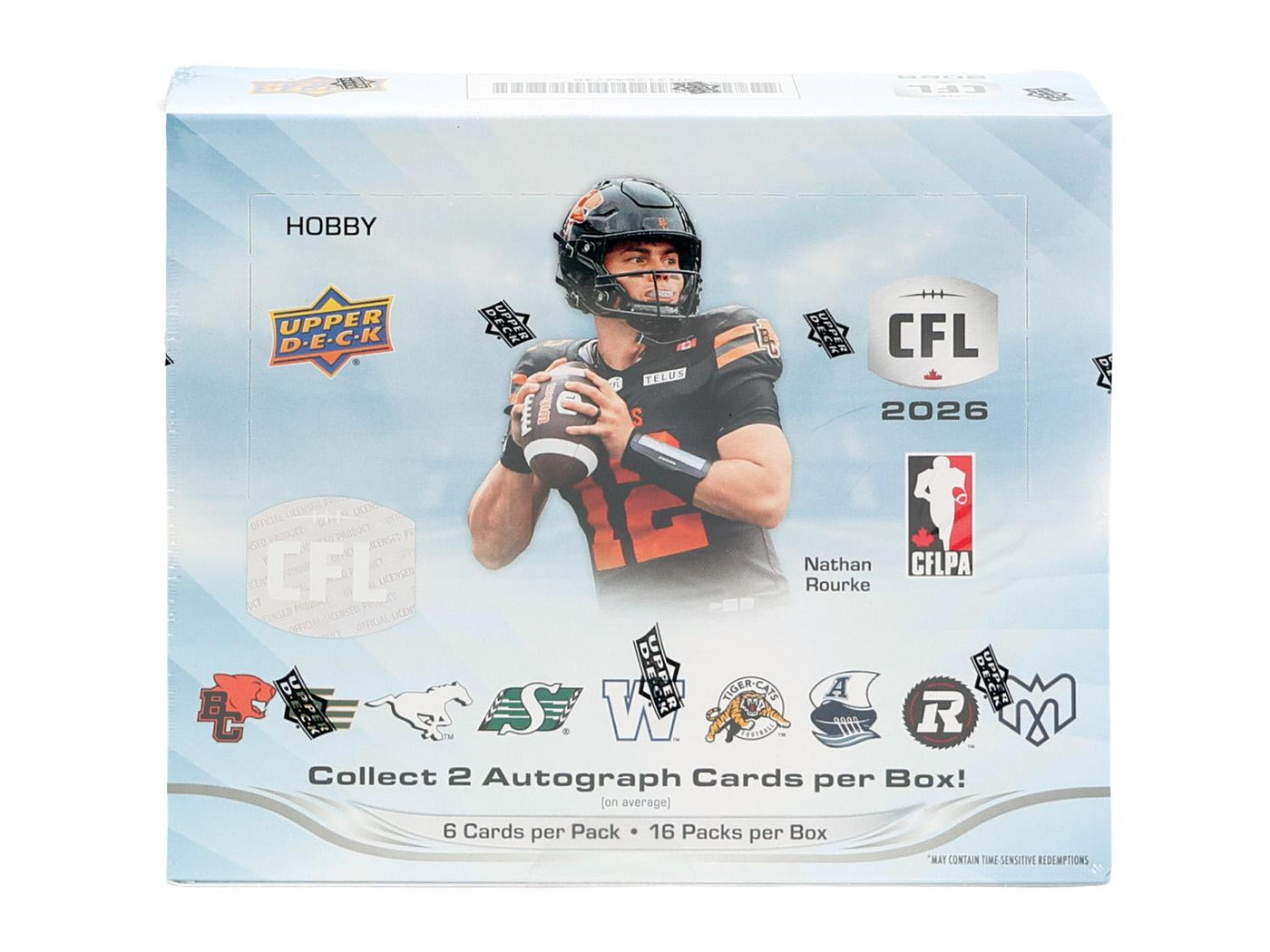 2026 Upper Deck CFL Canadian Football League Hobby Box