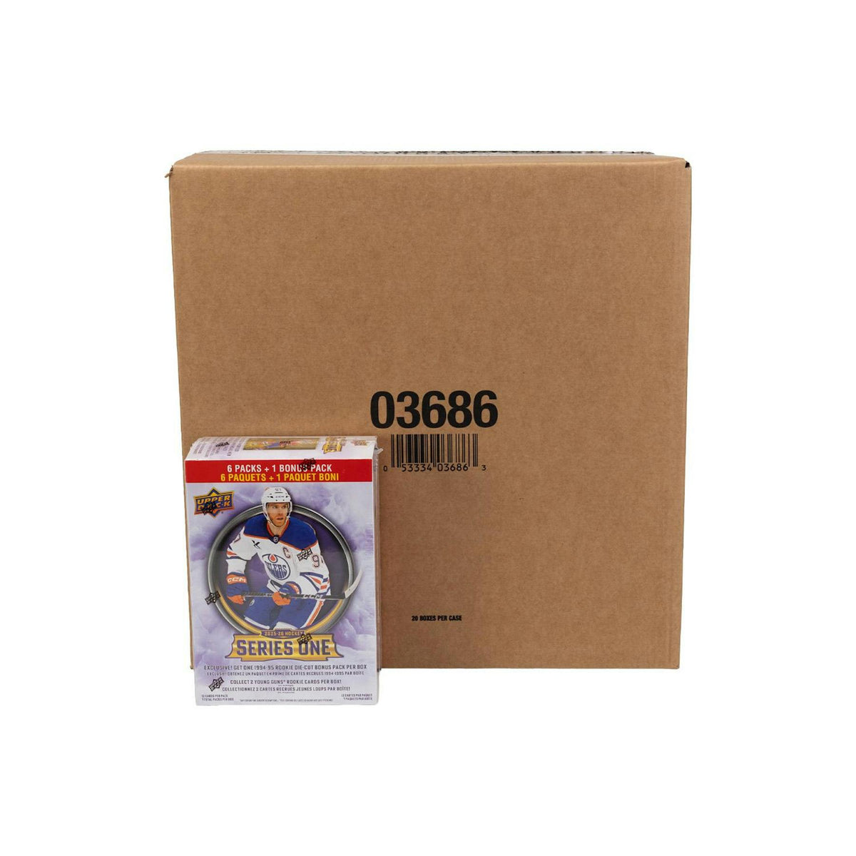 2025/26 Upper Deck Series 1 Hockey Mega 20-Box Case (1994/95 Rookie Die-Cut Bonus Pack!)