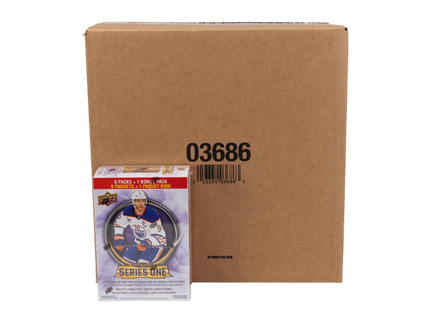 2025/26 Upper Deck Series 1 Hockey Mega 20-Box Case (1994/95 Rookie Die-Cut Bonus Pack!)