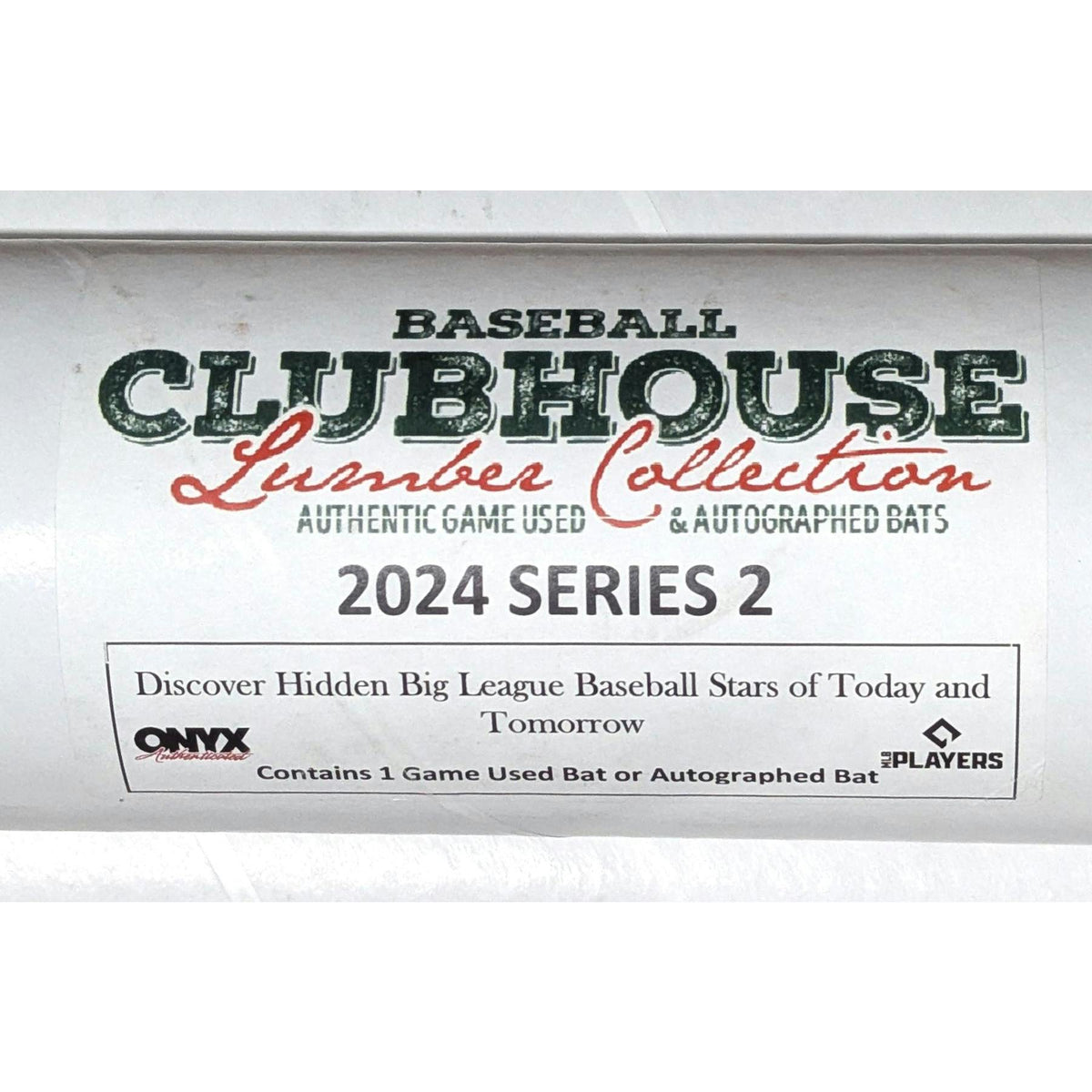 2024 Onyx Clubhouse Lumber Collection Game Used & Autographed Baseball Bat Series 2 (Reed Buy)