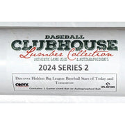 2024 Onyx Clubhouse Lumber Collection Game Used & Autographed Baseball Bat Series 2 (Reed Buy)