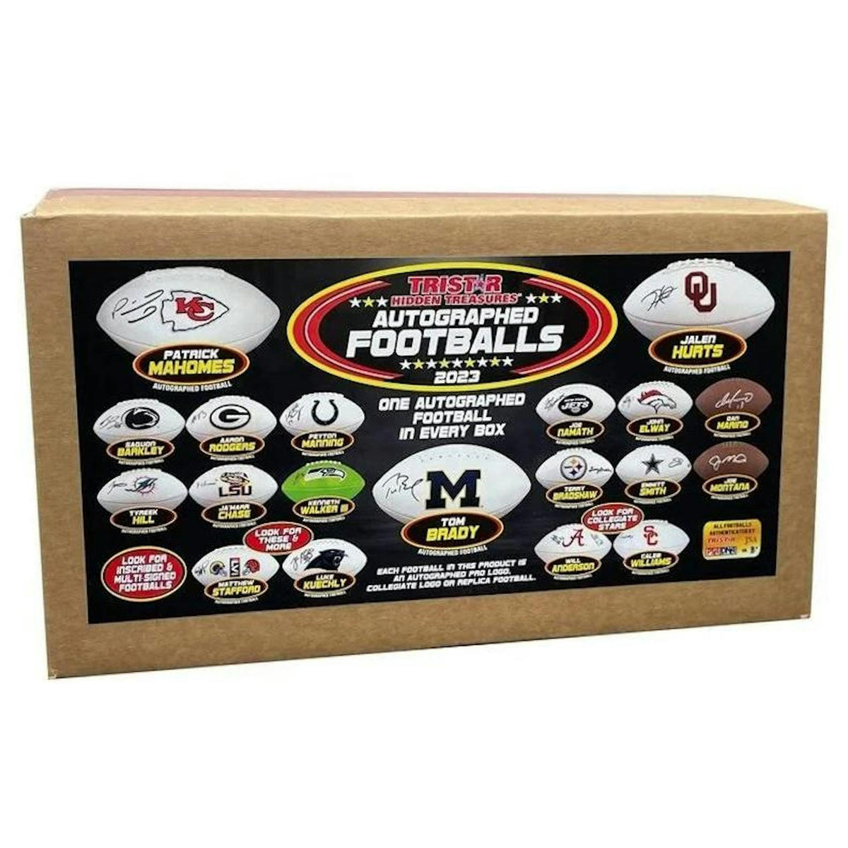 2023 TriStar Hidden Treasures Autographed Football Hobby Box (Reed Buy)