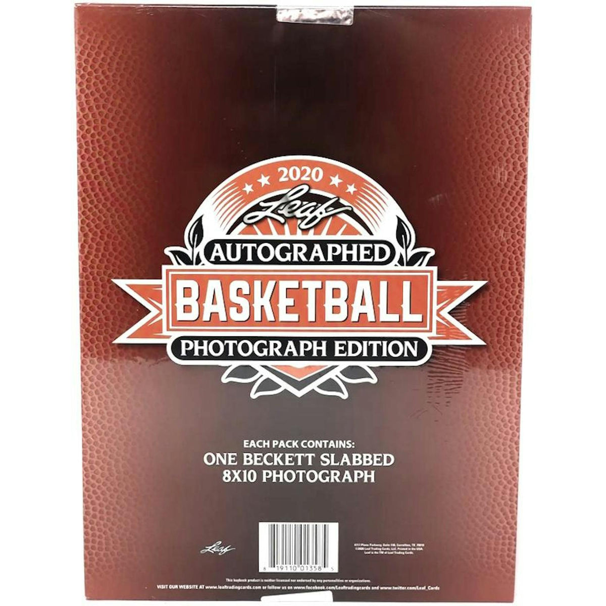 2020 Leaf Autographed Basketball Photo Edition Hobby Pack (Reed Buy)