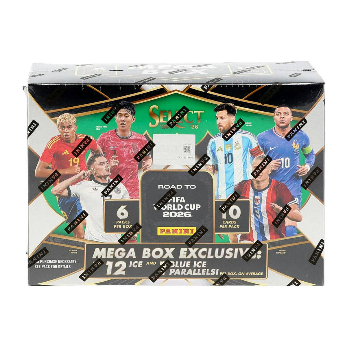 2025/26 Panini Select Road to FIFA World Cup Soccer Mega Hobby 20-Box Case