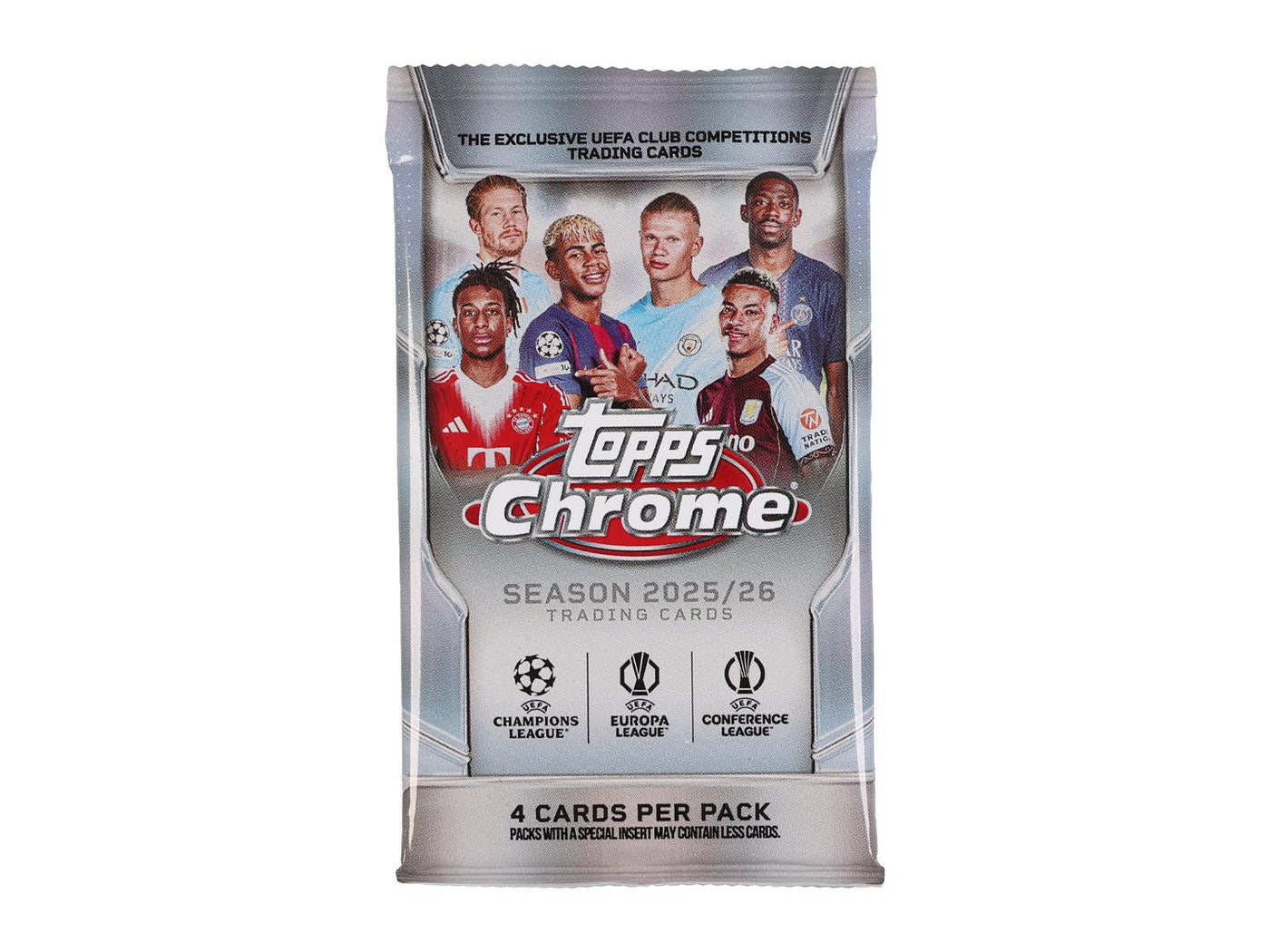 2025/26 Topps Chrome UEFA Club Competitions Soccer Blaster Pack