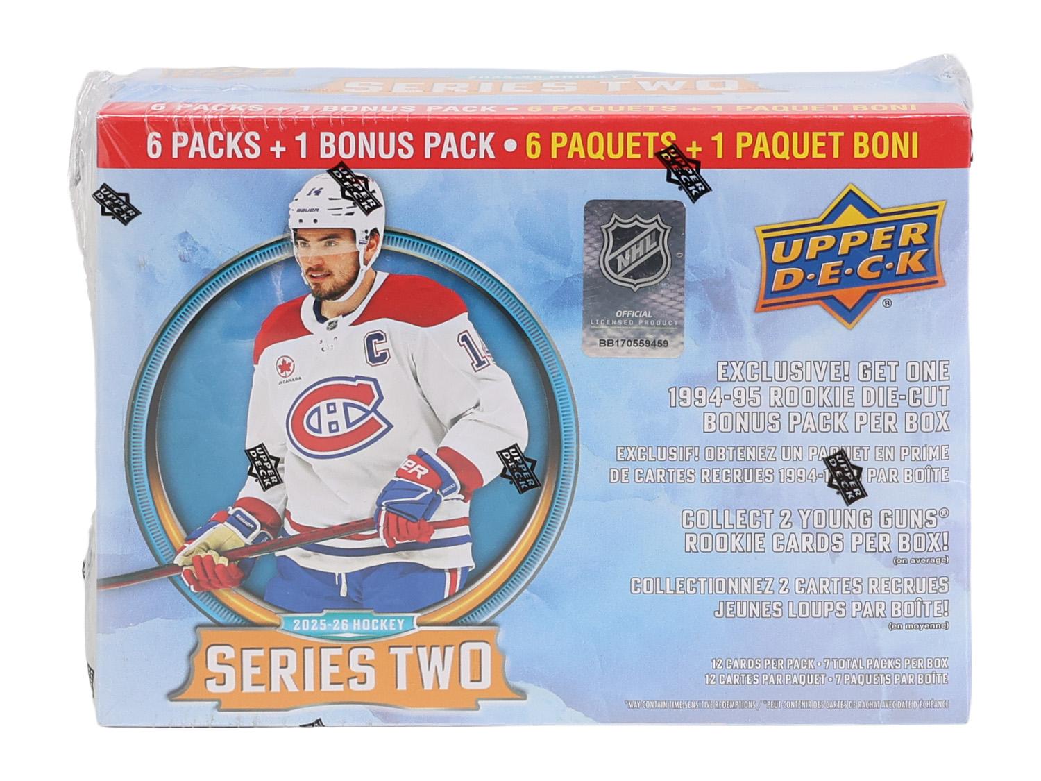 2025/26 Upper Deck Series 2 Hockey Mega Box (1994/95 Rookie Die Cut Bonus Pack!)