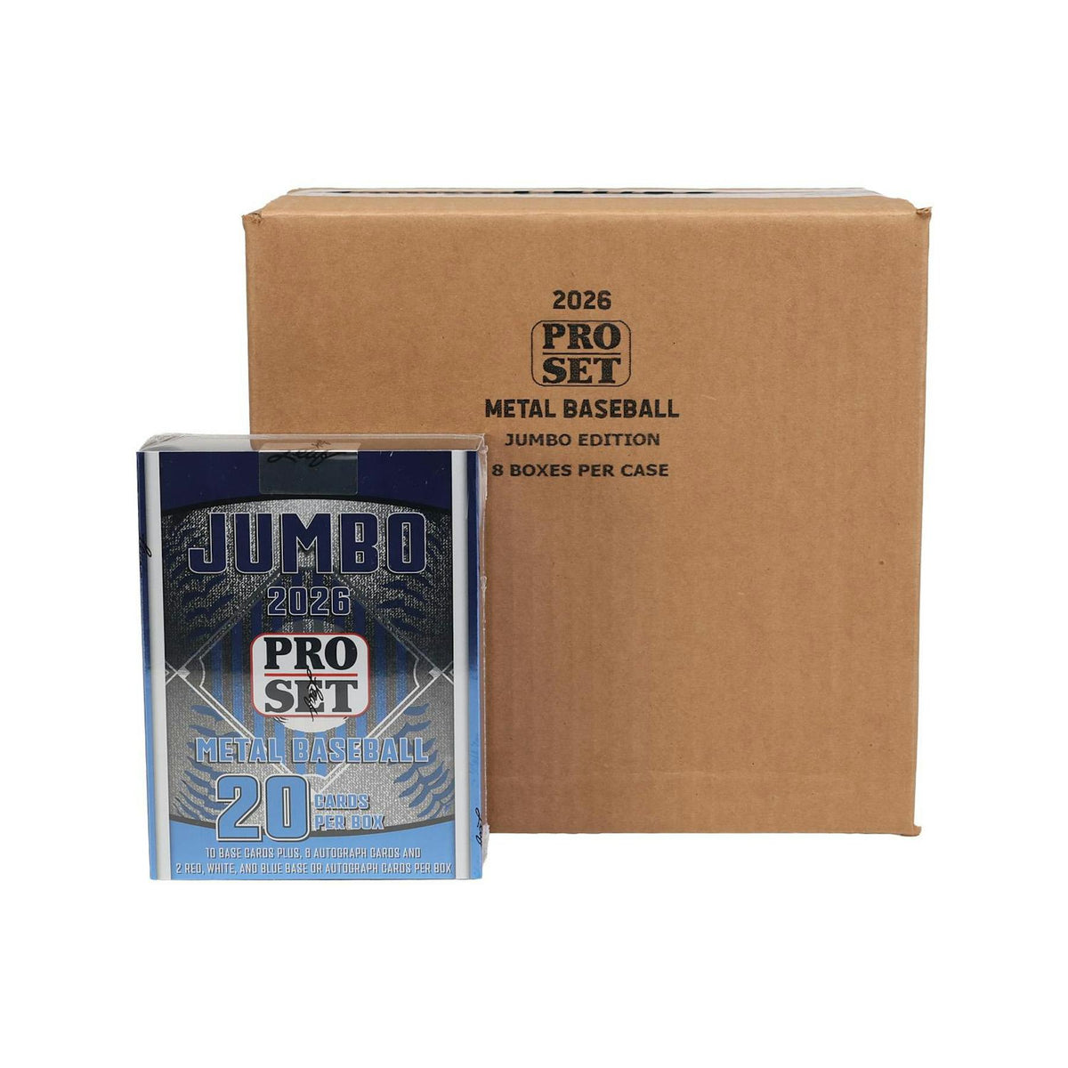 2026 Leaf Pro Set Metal Baseball Hobby Jumbo 8-Box Case