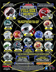 2023 TriStar Hidden Treasures Autographed Full-Size Football Helmet Fall Edition Hobby Box (Reed Buy)