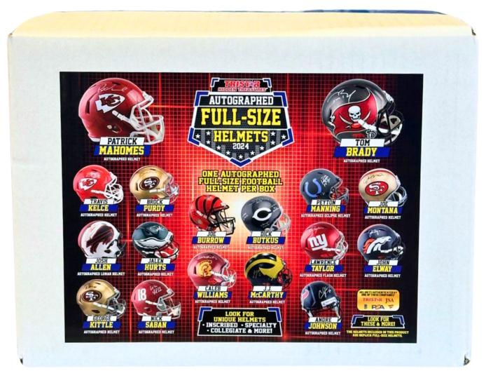 2024 TriStar Hidden Treasures Autographed Full-Size Football Helmet Hobby Box (Reed Buy)