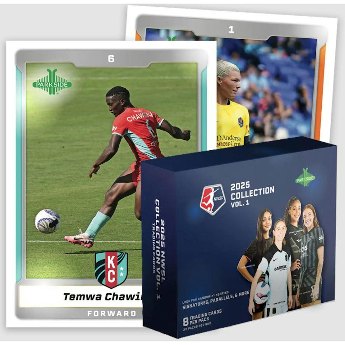 2025 Parkside National Womens Soccer League NWSL Soccer Vol. 1 Hobby Box (Reed Buy)