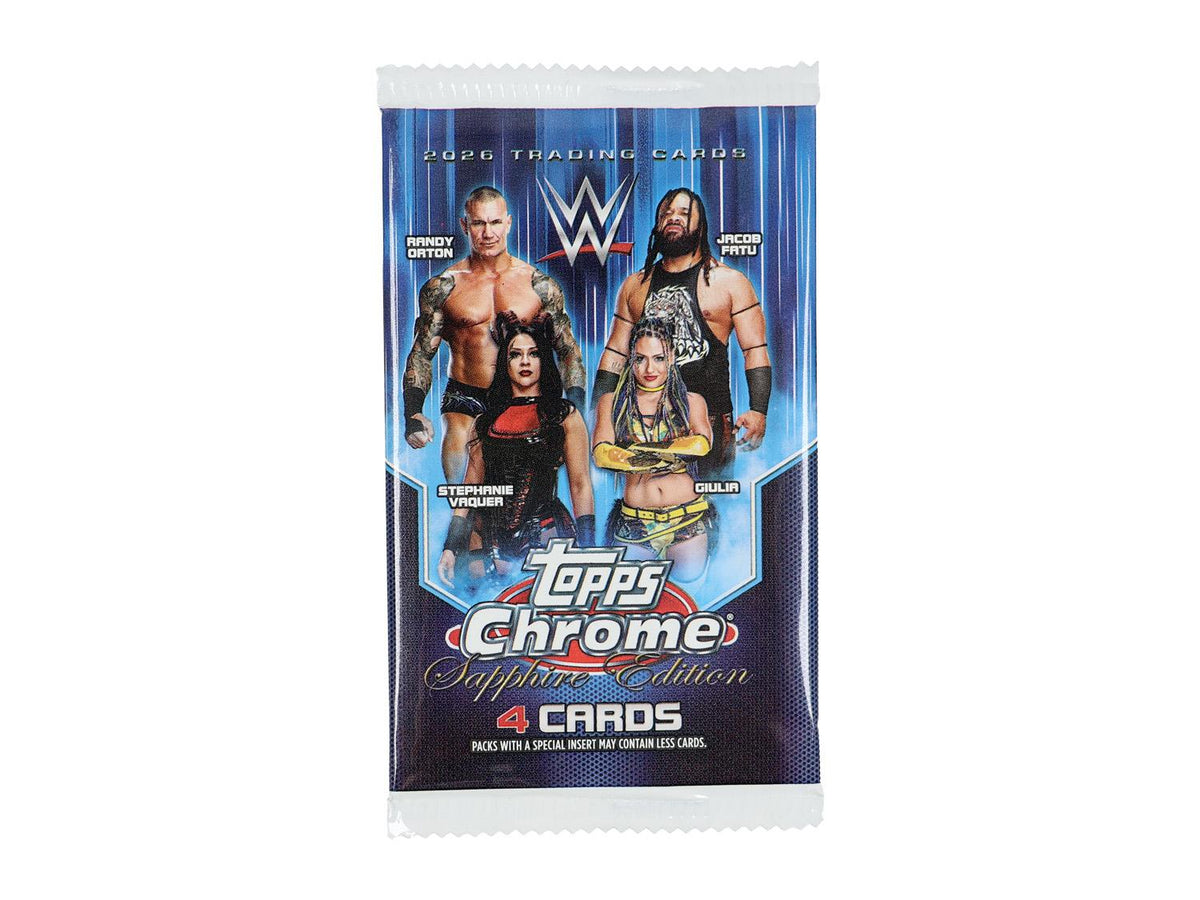 2026 Topps Chrome WWE Wrestling Sapphire Edition Pack
