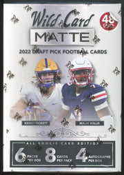2022 Wild Card Matte Draft Picks Football Mega Box (Silver Box) (Reed Buy)
