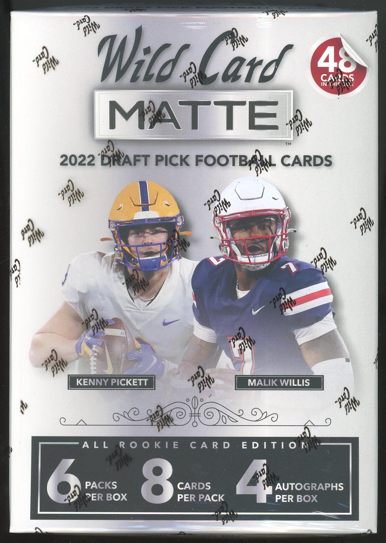 2022 Wild Card Matte Draft Picks Football Mega Box (Silver Box) (Reed Buy)
