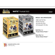 2022 Wild Card Matte Draft Picks Football Mega Box (Gold Box) (Reed Buy)
