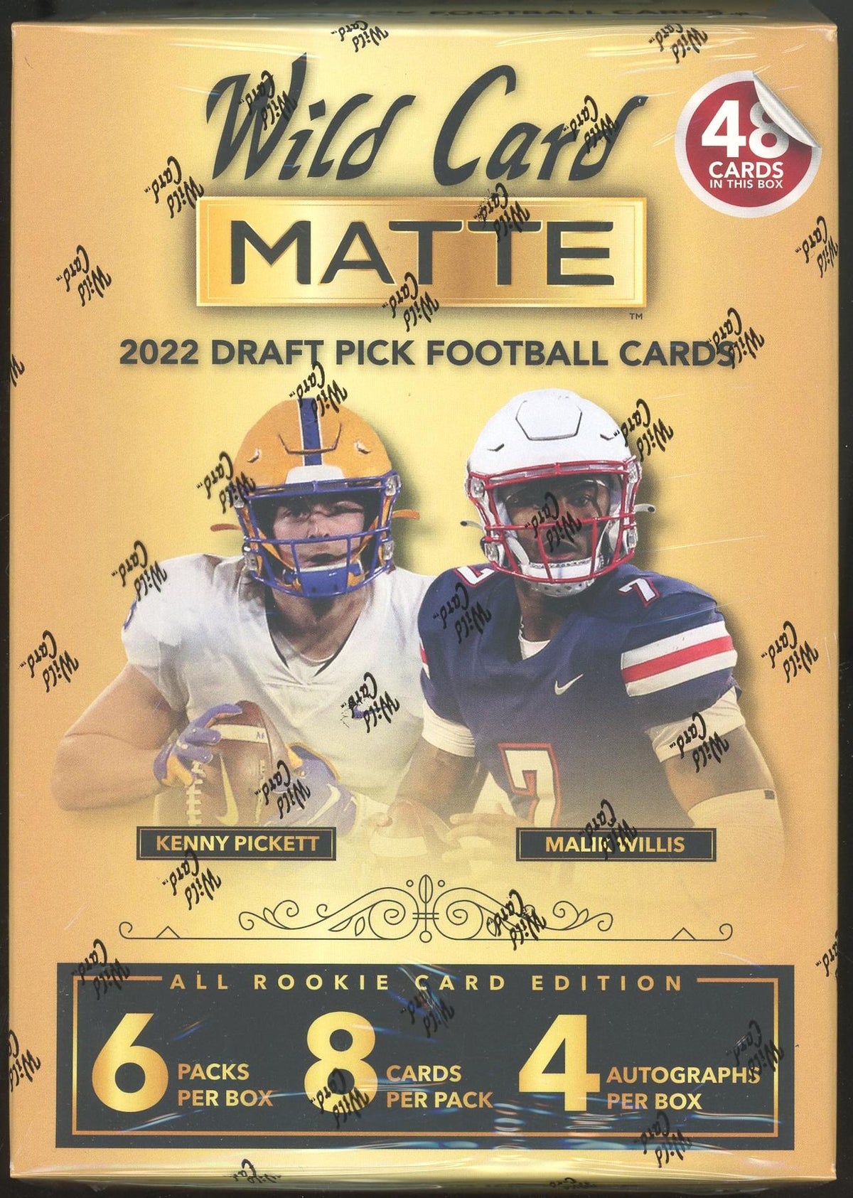 2022 Wild Card Matte Draft Picks Football Mega Box (Gold Box) (Reed Buy)