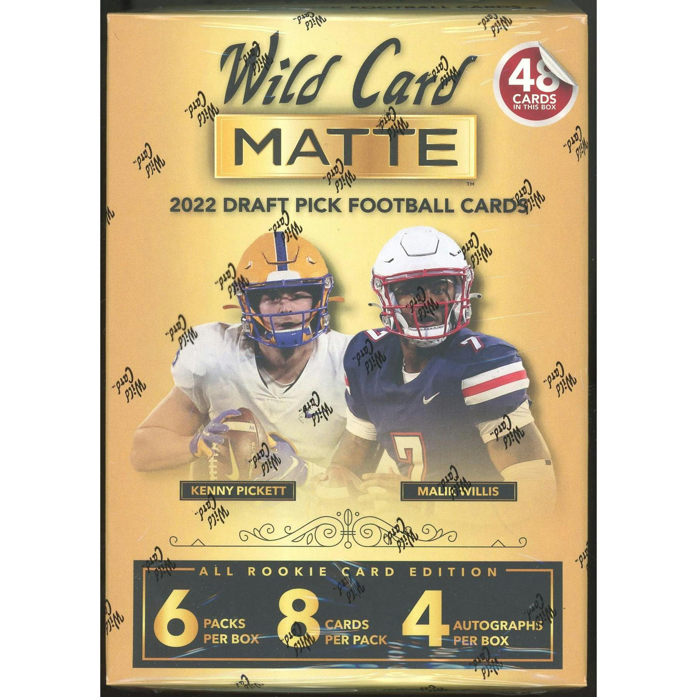 2022 Wild Card Matte Draft Picks Football Mega Box (Gold Box) (Reed Buy)