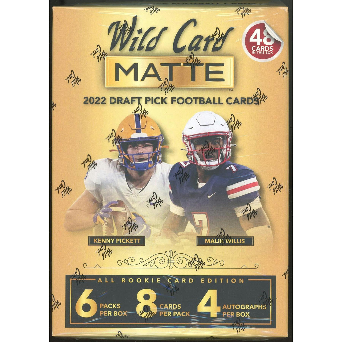2022 Wild Card Matte Draft Picks Football Mega Box (Gold Box) (Reed Buy)