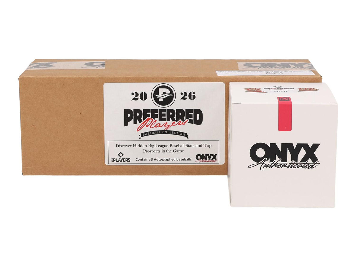 2026 Onyx Preferred Players Collection Autographed Baseball Hobby 3-Box Case