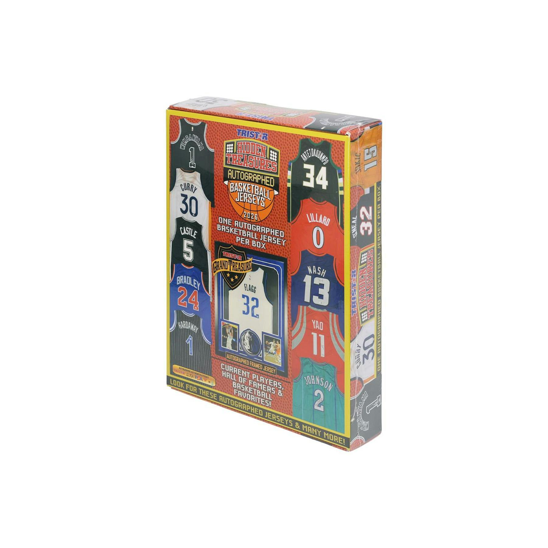 2026 TriStar Hidden Treasures Autographed Basketball Jersey Hobby 5-Box Case