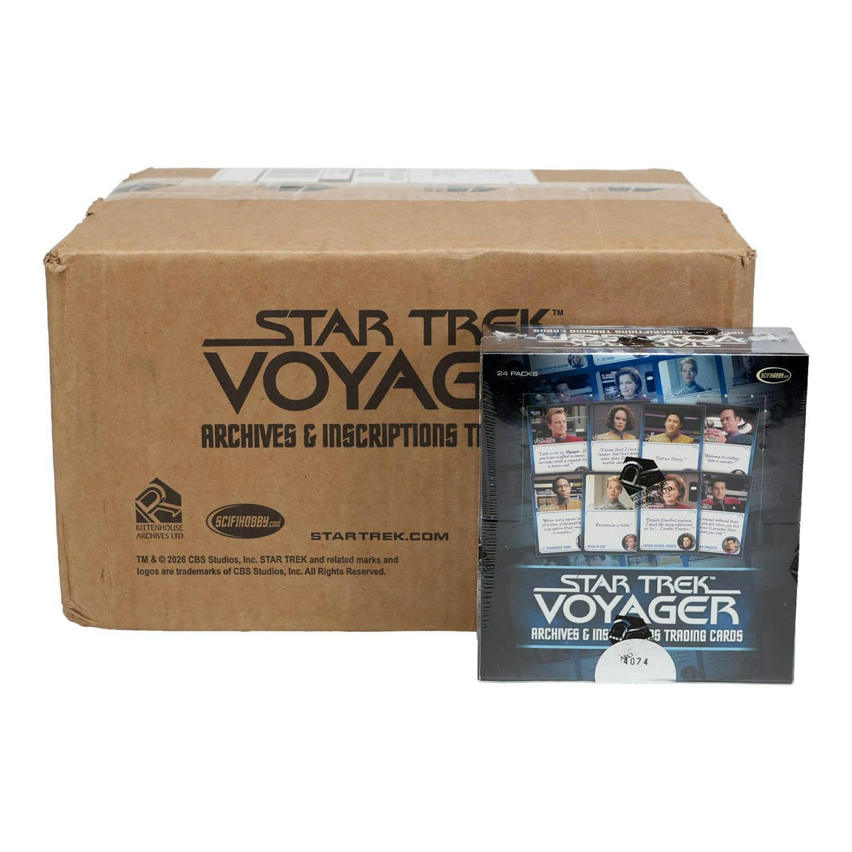 2026 Rittenhouse Star Trek Voyager Archives & Inscriptions Hobby 12-Box Case