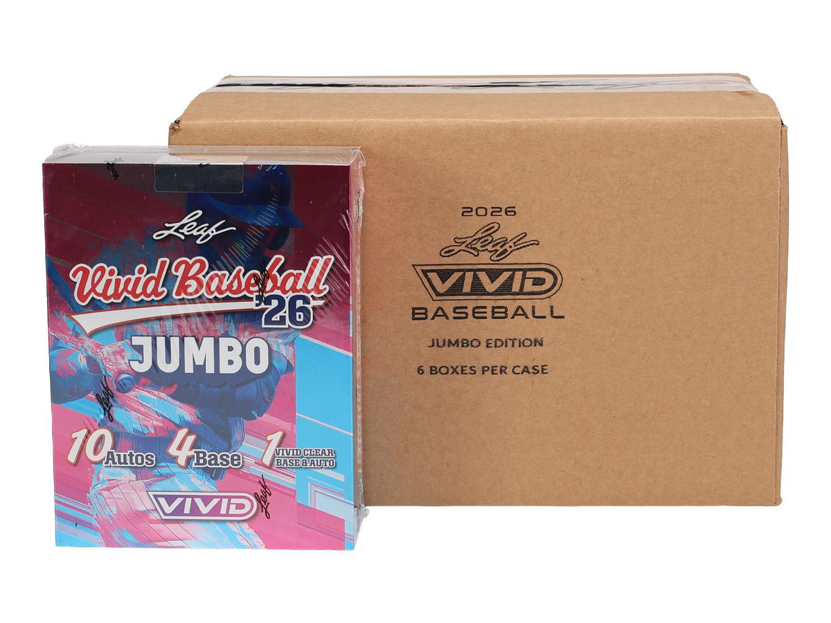 2026 Leaf Vivid Baseball Hobby Jumbo 6-Box Case
