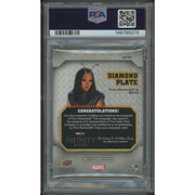 2021 Marvel Black Diamond #DPPK Pom Klementieff as Mantis Diamond Plate Auto PSA 7 (NM)