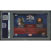 2023 Upper Deck The Falcon and The Winter Soldier #DASS Sebastian Stan & Georges St-Pierre Auto #19/25 PSA 7