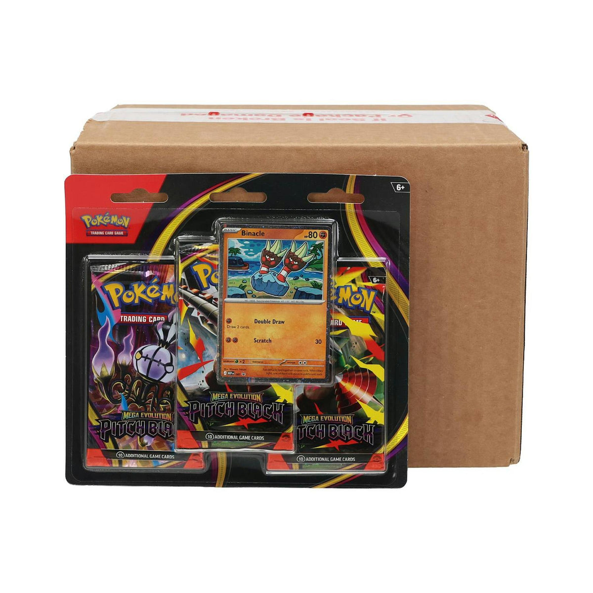 Pokemon Mega Evolution: Pitch Black 3-Pack Blister Case (24 Ct.)