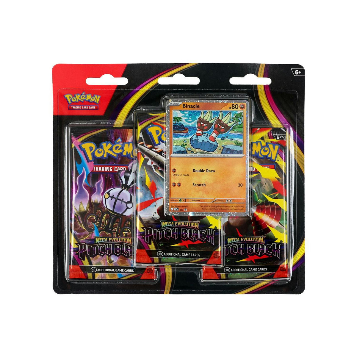 Pokemon Mega Evolution: Pitch Black 3-Pack Blister Case (24 Ct.)