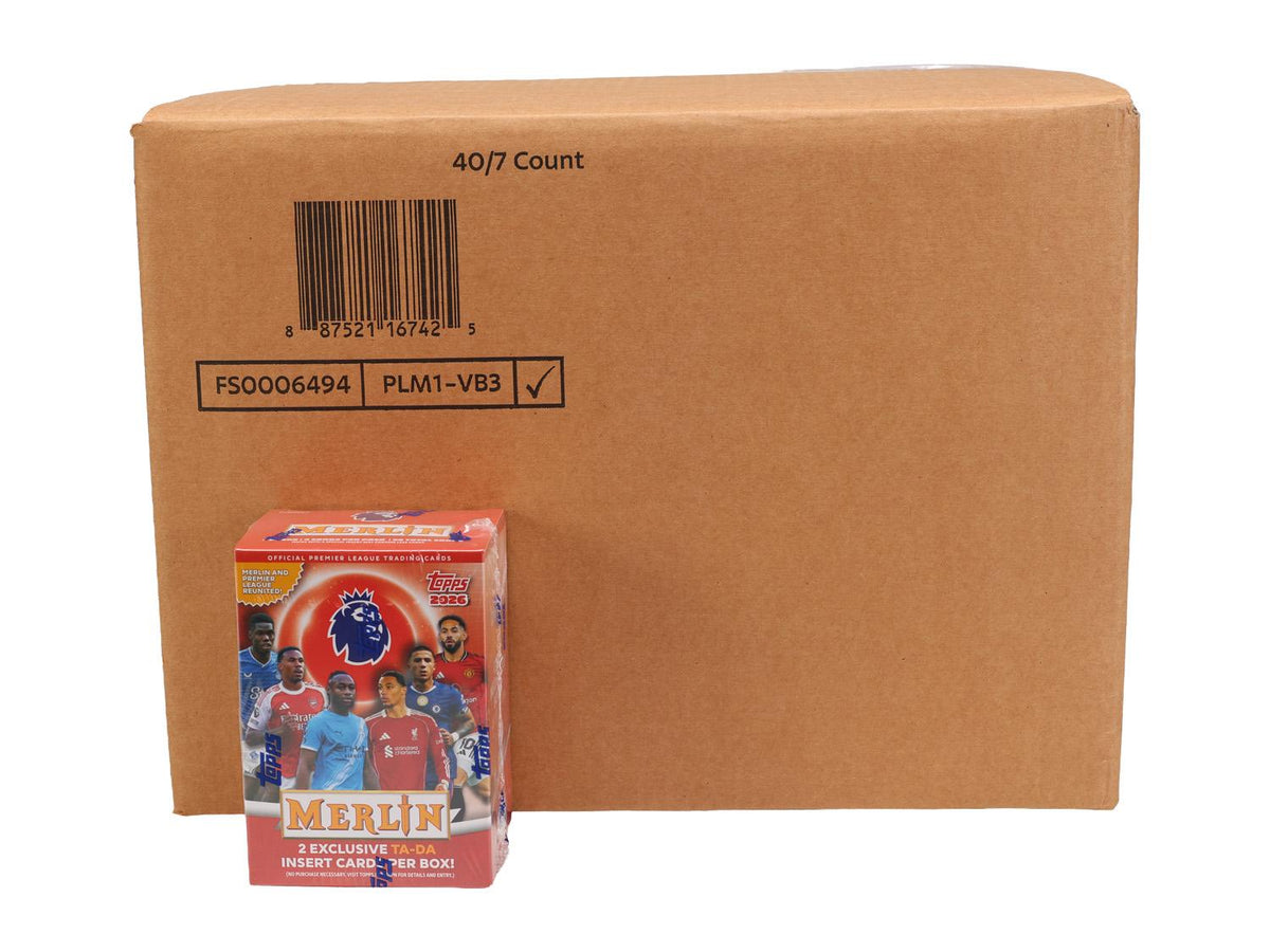 2025/26 Topps Merlin Premier League EPL Soccer Blaster 40-Box Case
