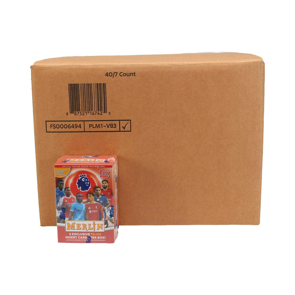 2025/26 Topps Merlin Premier League EPL Soccer Blaster 40-Box Case
