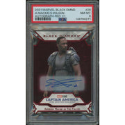 2021 Marvel Black Diamond #26 Anthony Mackie as The Falcon Red Auto #1/1 PSA 8 (NM-MT)