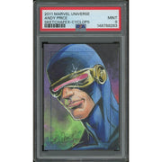 2011 Rittenhouse Marvel Universe Andy Price Cyclops SketchaFEX Sketch Card #1/1 PSA 9 (MINT)