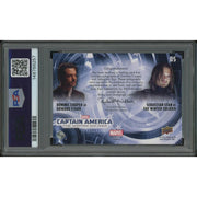 2014 Upper Deck Captain America The Winter Soldier #DS Dominic Cooper & Sebastian Stan Dual Auto PSA 9 (MINT)