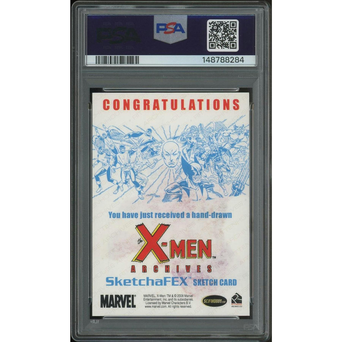 2009 Rittenhouse X-Men Archives Andy Price Wolverine SketchaFEX Sketch Card #1/1 PSA 10 (GEM MINT)
