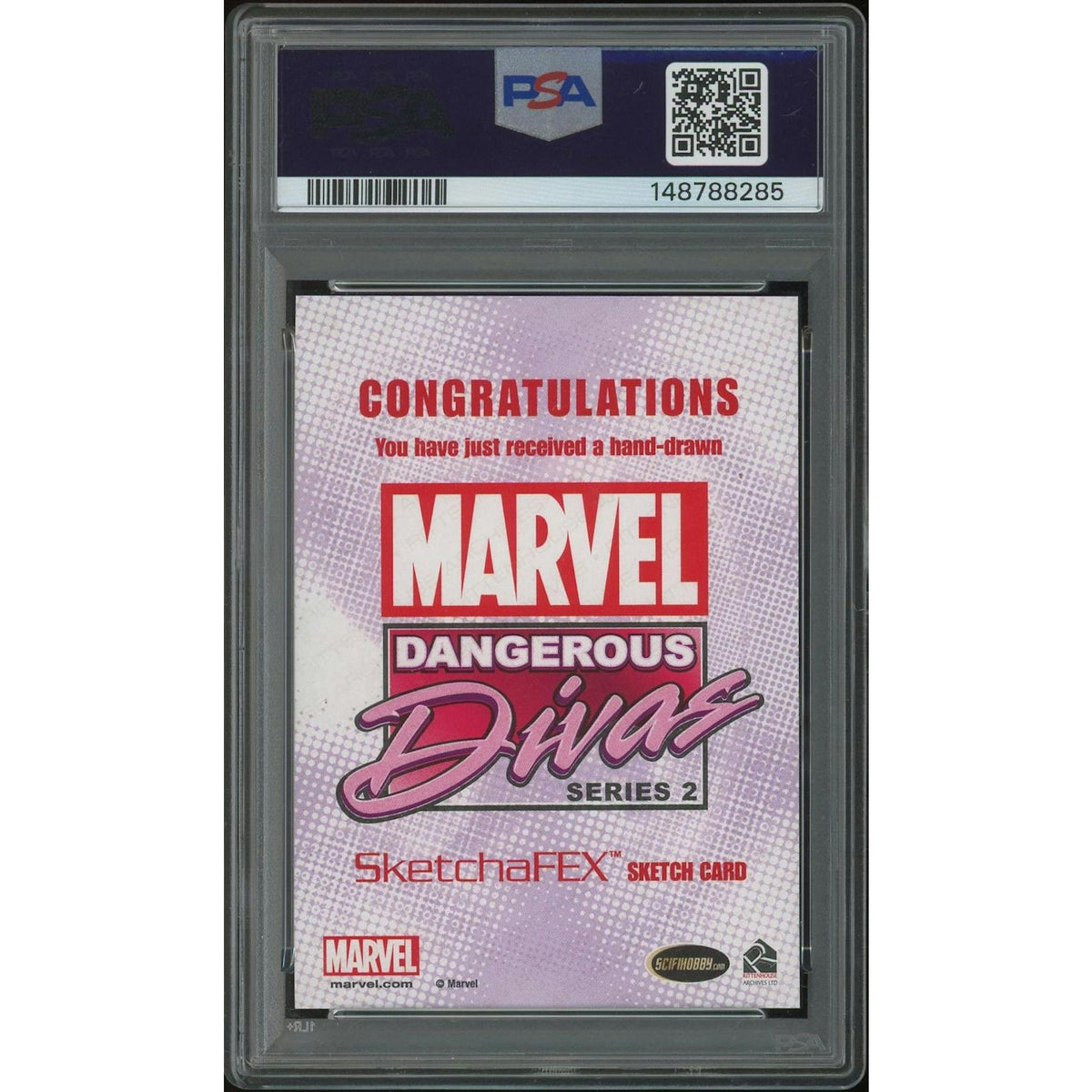 2014 Rittenhouse Dangerous Divas 2 Anthony Tan Dark Phoenix & Storm SketchaFEX Sketch Card #1/1 PSA 10