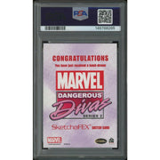 2014 Rittenhouse Dangerous Divas 2 Anthony Tan Dark Phoenix & Storm SketchaFEX Sketch Card #1/1 PSA 10